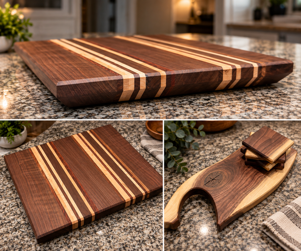 Handcrafted Hardwood Cutting Boards