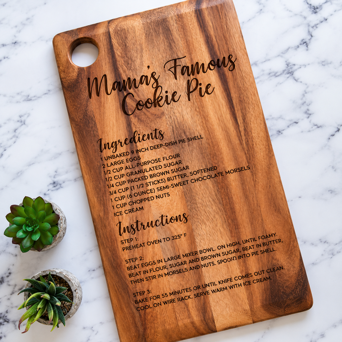 10x14 Hardwood Serving & Charcuterie Board - email us to design a custom board